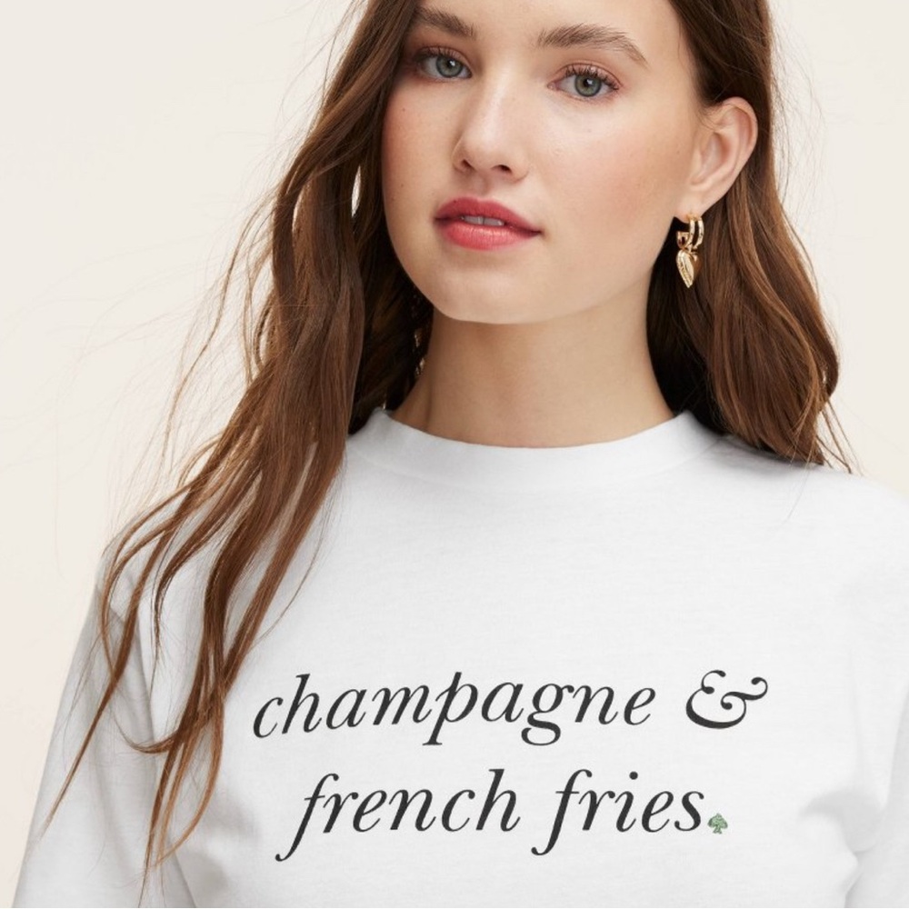 Champagne & French Fries kate spade Target exclusive graphic tee
